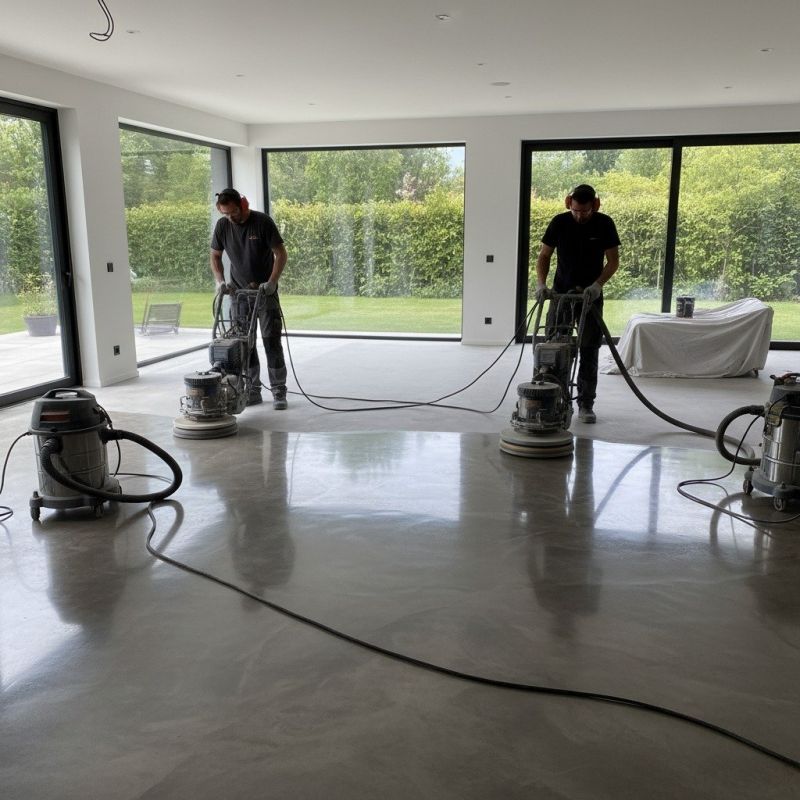 Basement Concrete Polishing